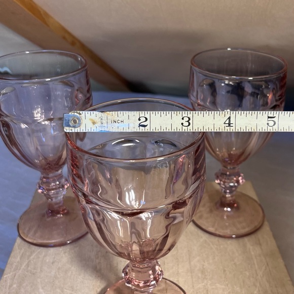 Sold! Set of 3 Vintage Libbey Plum Duratuff Gibraltar Water Glasses / Goblets - Picture 7 of 9